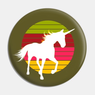 Retro Unicorn Style Pin