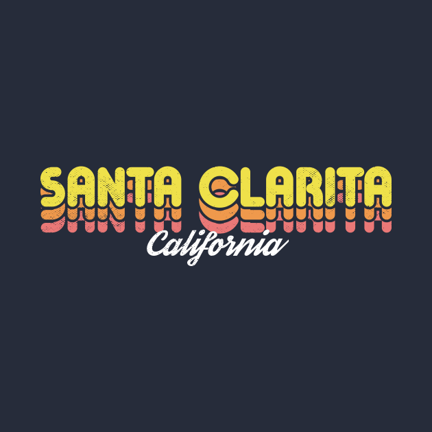 Retro Santa Clarita California by rojakdesigns