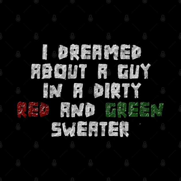 Red and Green Sweater by Solenoid Apparel