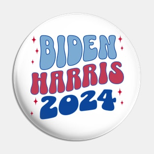 Biden Harris 2024 Cute Aesthetic Back Print Pin