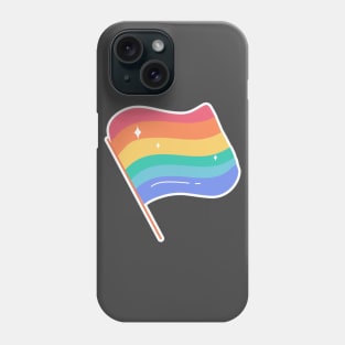 Pride Flag Sticker Phone Case