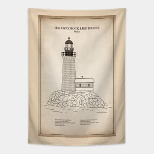 Halfway Rock Lighthouse - Maine - SD Tapestry