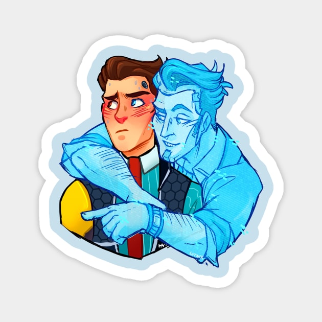 Borderlands Rhys x Handsome Jack Rhack Design Magnet by lutnik