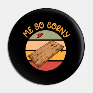 Me So Corny Indoor Outdoor Games Tournats Cornhole Pin