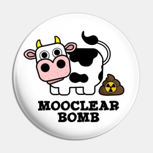 Mooclear Bomb Cute Cow Pun Pin