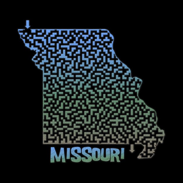 Missouri State Outline Maze & Labyrinth by gorff