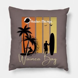 Waimea Bay Hawaii Surf Pillow