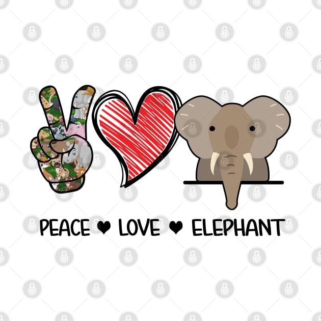 Peace Love Elephants by vip.pro123