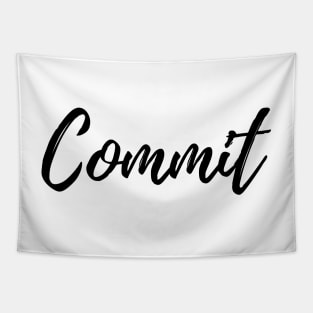 Commit - Motivational Affirmation Word Tapestry