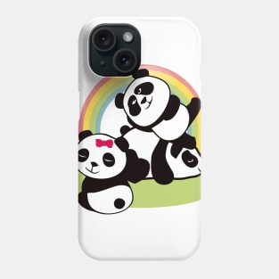 Panda & Rainbow Phone Case