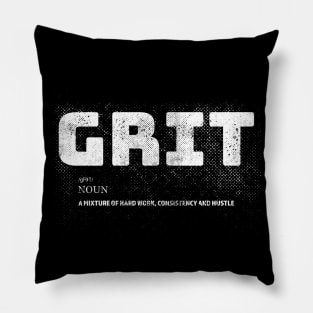 Grit - Motivation - Inspiration - Gym Quote Pillow