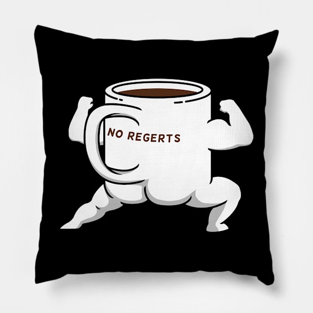 Strong Coffee Pillow by pigboom