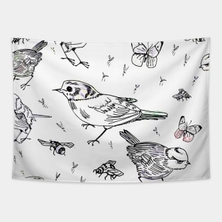 Garden birds Tapestry