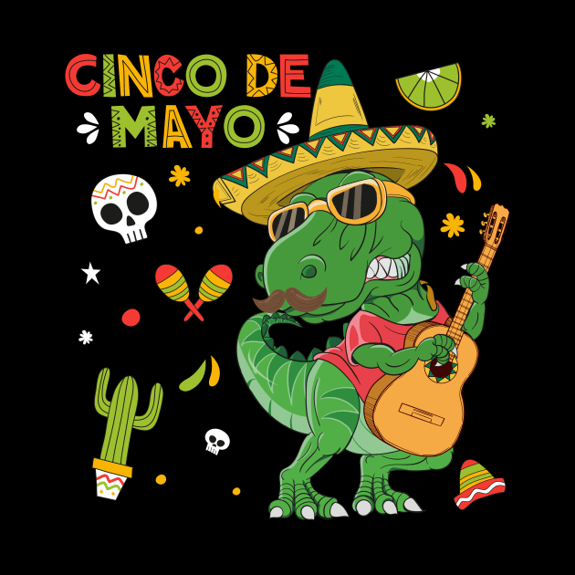 Tacosaurus Rex Cinco De Mayo 2021 Toddler Boy Dinosaur TRex by fcmokhstore