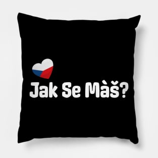 Czech Jak Se Mas Greeting Pillow
