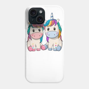 Two cute unicorns - boy and girl. Phone Case