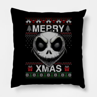 Jack Skellington Ugly Christmas Pillow