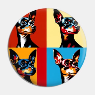 Miniature Pinscher Pop Art - Dog Lovers Pin