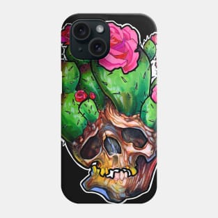 Skull cactus Phone Case