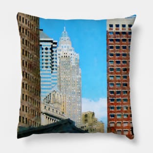 Manhattan Skyscrapers Pillow