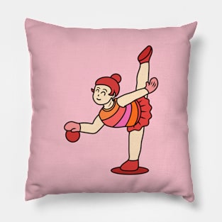 Chibi girl gymnastic ball Pillow