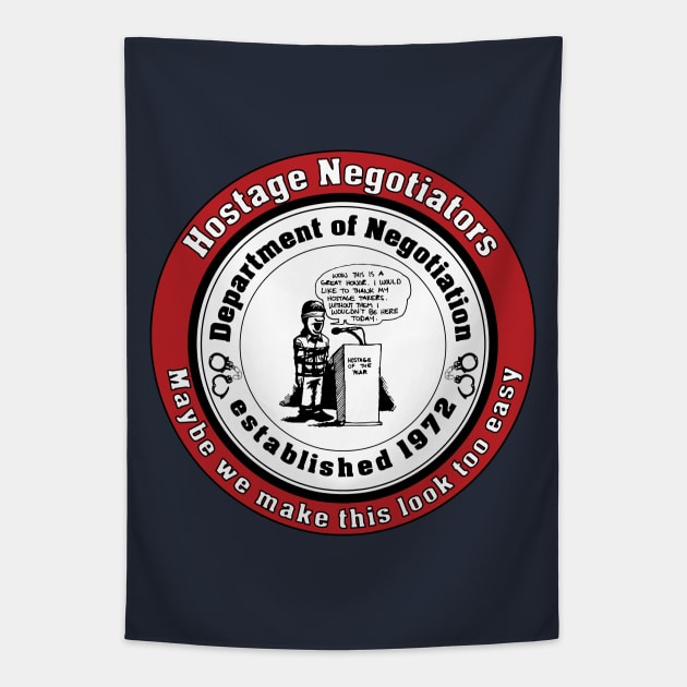 Hostage of the Year Tapestry by DepartmentofNegotiation