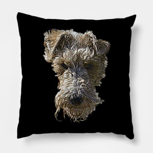 Fox Terrier Face Pillow