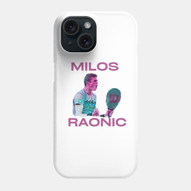 milos raonic Phone Case by BorodinaAlen