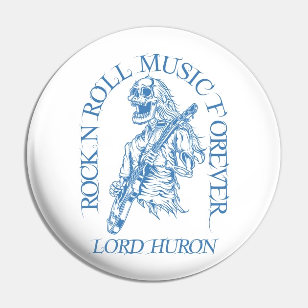 Lord Huron /// Skeleton Guitar Player Pin by Stroke Line