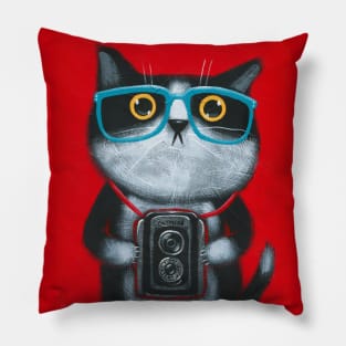 Kitty Photographer Pillow