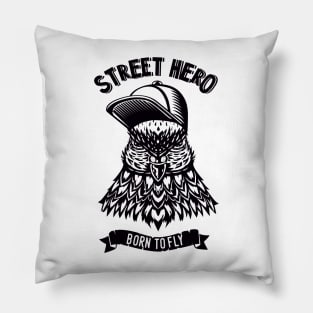 The Pigeon a Street Hero Pillow