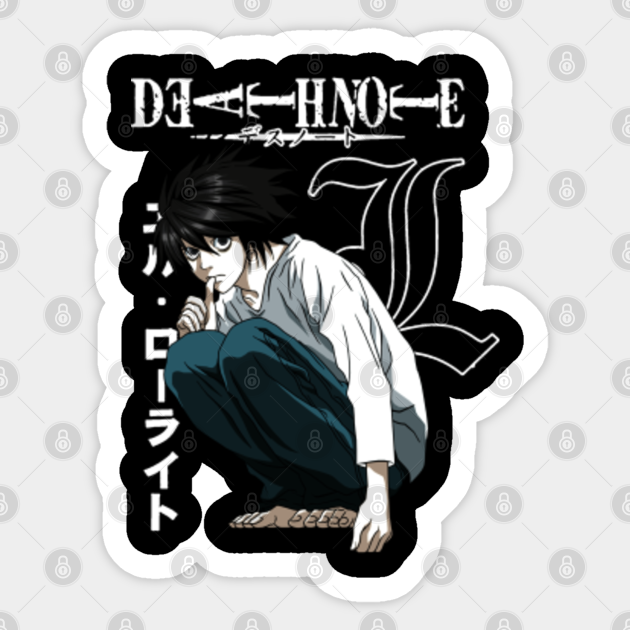 l lawliet l sticker teepublic