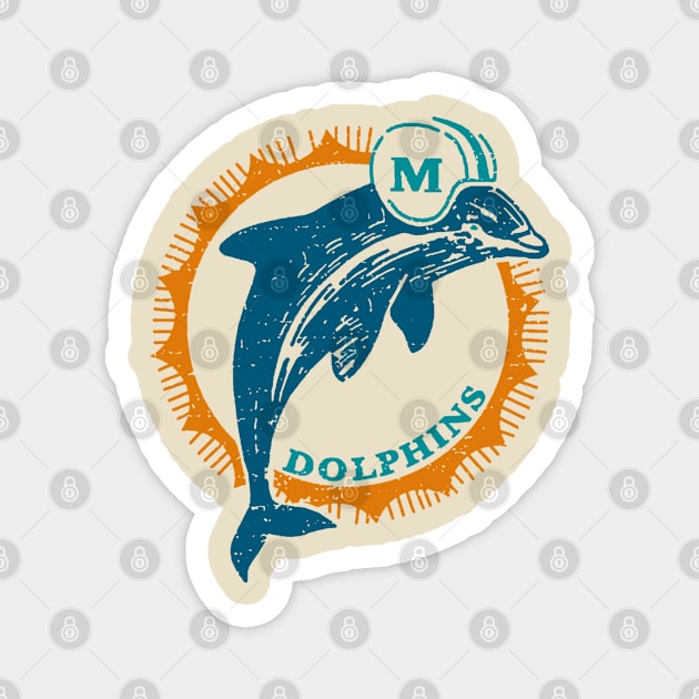 Miami Dolphins 1965 Retro Magnet by onimod