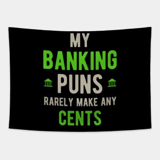 Funny Banker Banking Gifts Tapestry