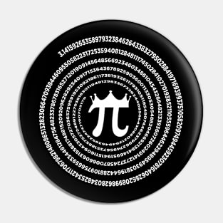 Funny Spiral Pi Math Pi Day Gift Pin