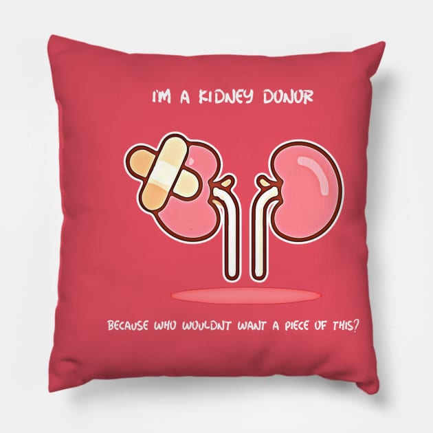 Kidney Donor Pillow by Blind Man Studio