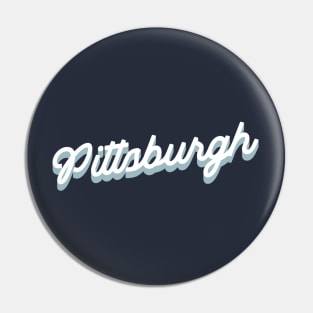 Pittsburgh cursive script Pin