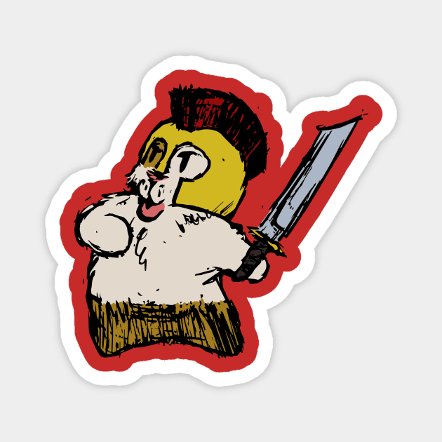 Spartan Guinea Pigs Magnet by GuineaPigArt