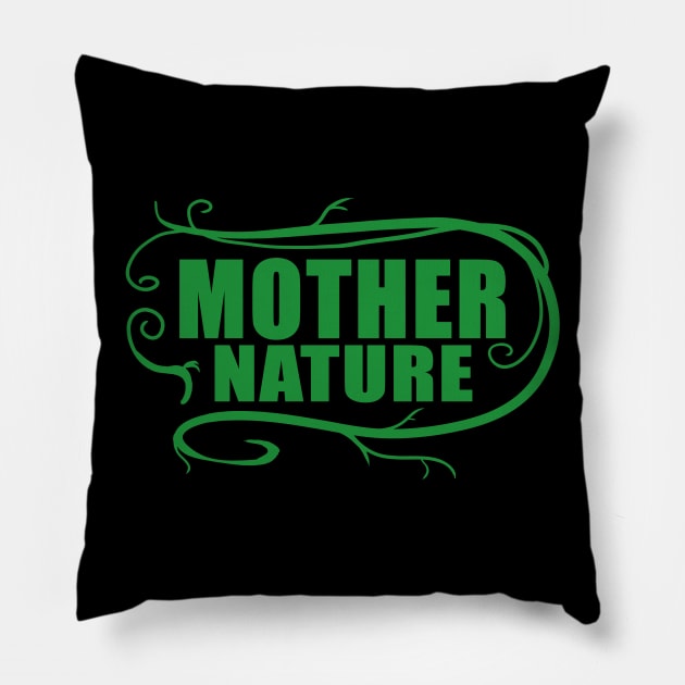 Mother Nature Pillow by joehundredaire