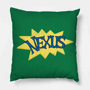 Nexus! Multiverse distressed Nexus event design by Kelly Design Company Pillow