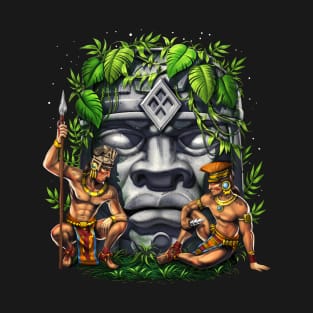 Olmec Head Warriors T-Shirt