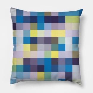 Mosaic of Lavender & Yellow Colors Pillow