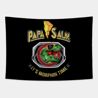 Papasaur Power Rangers Badge Tapestry