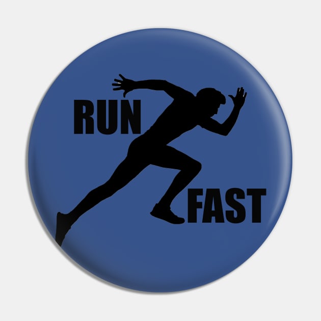 Run Fast Pin by Athletics Inc