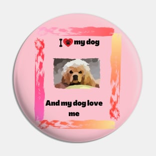 I love my cute dog Pin