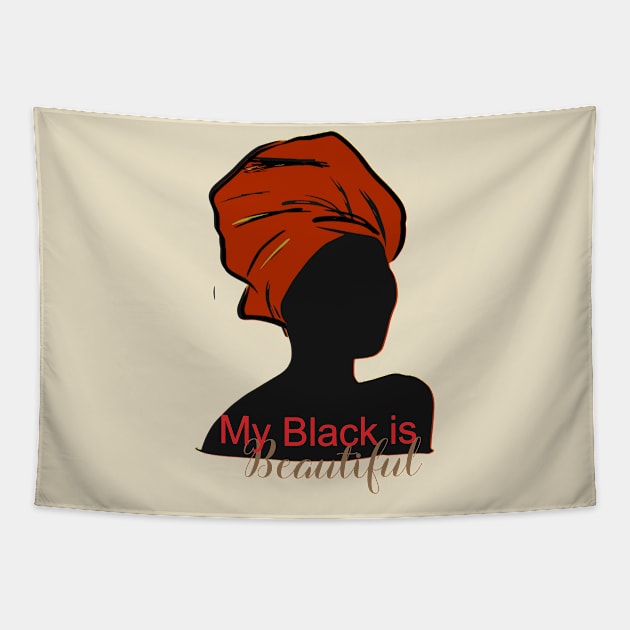 My black is beautiful Tapestry by Cargoprints