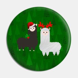 christmas reindeer alpacas Pin