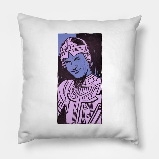 Flynn portrait Pillow by deimos-remus