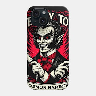 Gothic Victorian Horror - Demon Barber Shop Musical - Distressed Phone Case