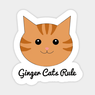 Ginger cats rule Magnet